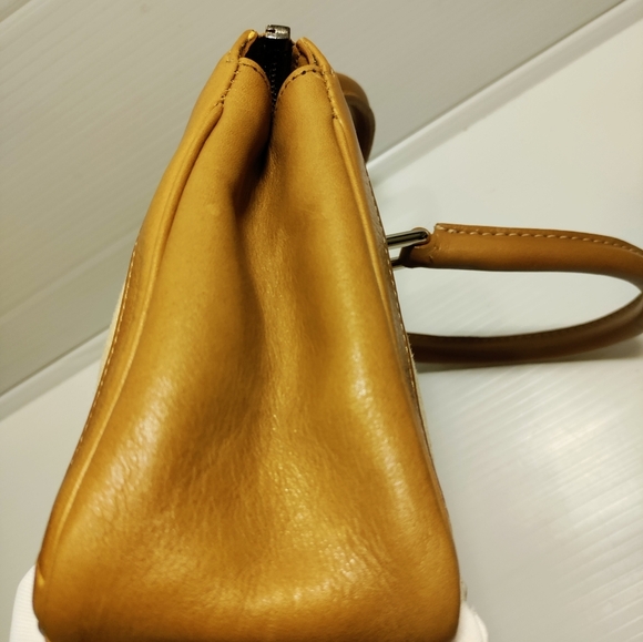 Coach Vintage Bonnie Legacy Linen And Leather Satchel Purse A 1P 9436 👓RARE👓 - Picture 7 of 11